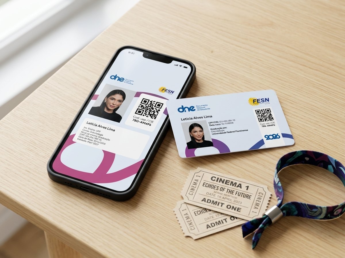 Kit completo com carteirinha física em PVC e versão digital